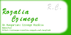 rozalia czinege business card