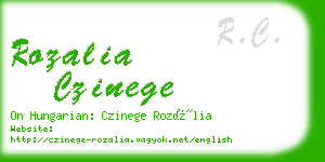 rozalia czinege business card